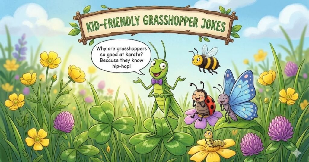 Kid-Friendly Grasshopper Jokes 🧒