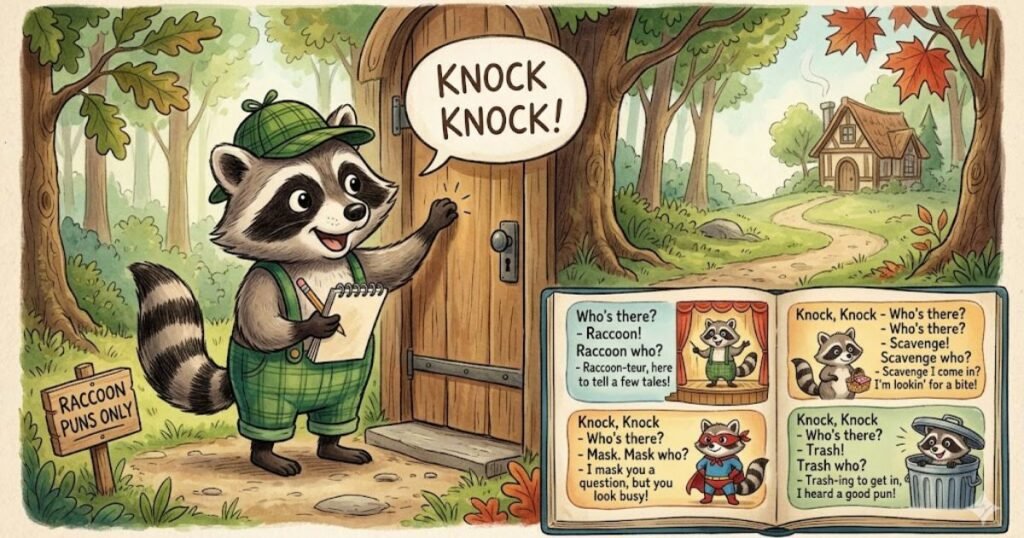 Knock Knock Raccoon Puns