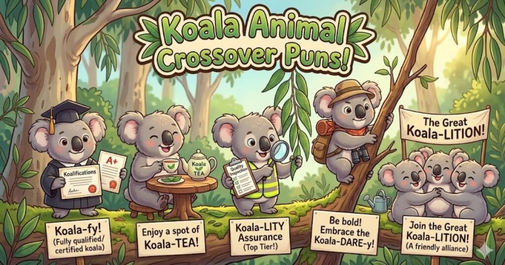 Koala Animal Crossover Puns