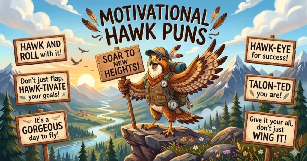 Motivational Hawk Puns