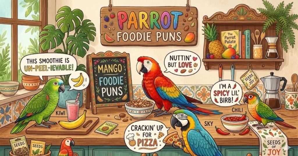 Parrot Foodie Puns