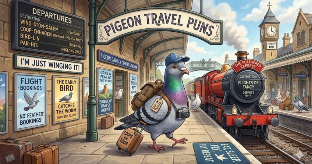 Pigeon Travel Puns