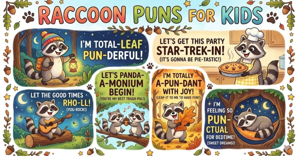 Raccoon Puns for Kids