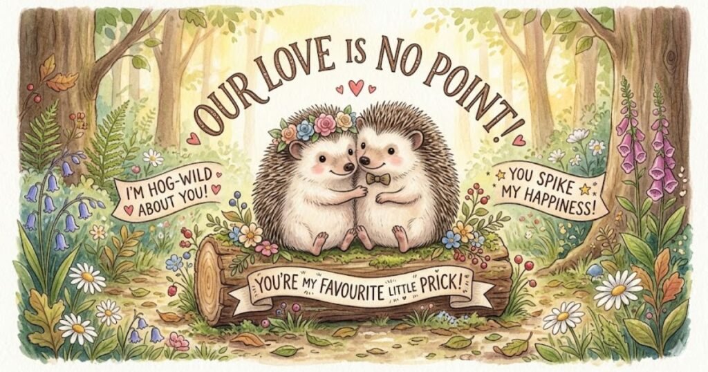 Romantic & Sweet Hedgehog Puns
