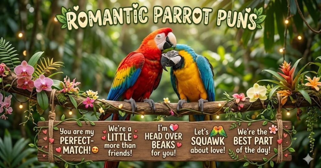 Romantic Parrot Puns