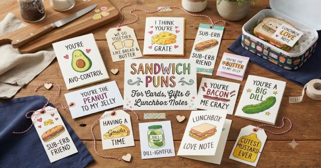 Sandwich Puns for Cards, Gifts & Lunchbox Notes