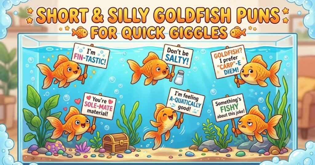 Short & Silly Goldfish Puns for Quick Giggles