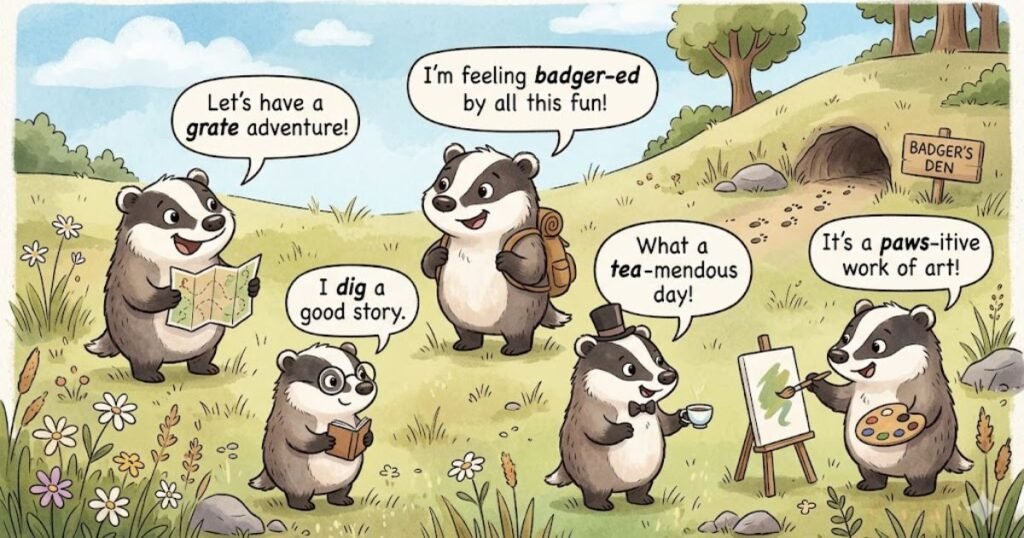 Short Badger Puns