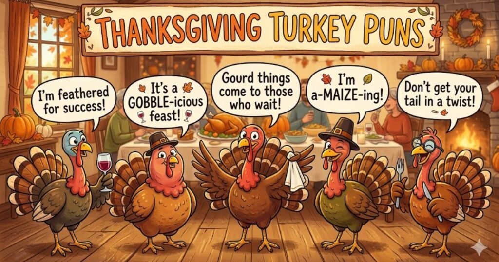Thanksgiving Turkey Puns