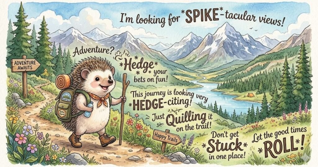 Travel & Adventure Hedgehog Puns