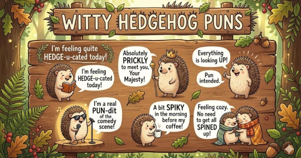 Witty Hedgehog Puns