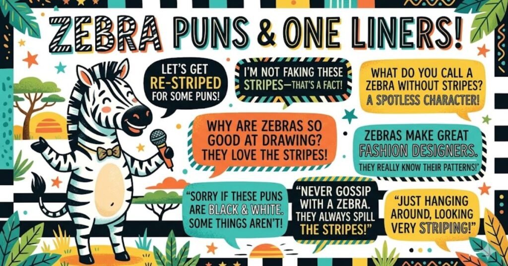 Zebra Puns One Liners